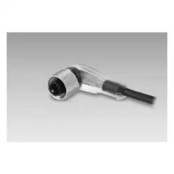 Baumer – Female connector M12, 4-pin, angled, A-coded, 2 m