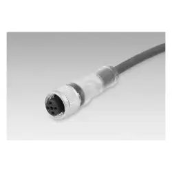 Baumer – Female connector M12, 4-pin, straight, A-coded, 2 m