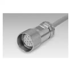 Baumer – Female connector M23, 12-pin, stainless steel, 10 m cable (Z 189.007)