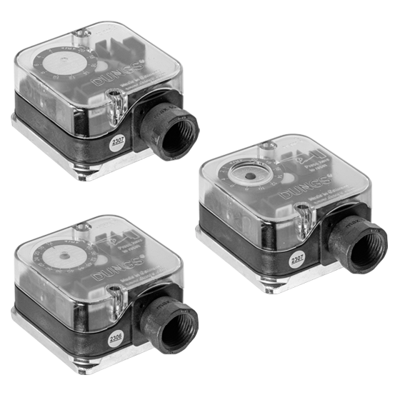 Dungs – G…-A2: Pressure Switch and Pressure Limiter for gas, air, flue and exhaust gases for DMV safety shutoff valves (USA/CDN)