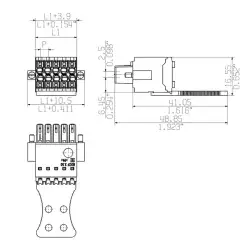 Weidmuller – B2CF 3.50/10/180FZE SN BK BX SO
