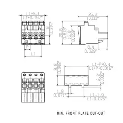 Weidmuller – BLF 5.08HC/02/270 SN BK BX PRT