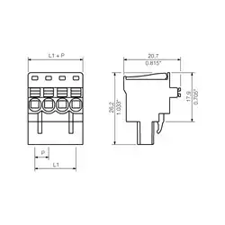 Weidmuller – BLF 5.08HC/03/90 SN BK BX PRT
