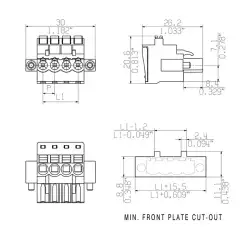 Weidmuller – BLF 5.08HC/09/90F SN OR BX SO