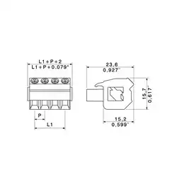 Weidmuller – BLZP 5.08HC/16/225B SN GN BX