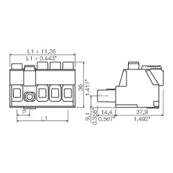 Weidmuller – BUZ 10.16IT/02/180MF AG BK BX LRP
