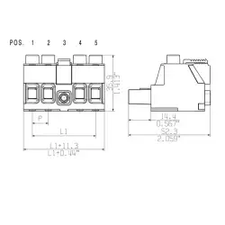 Weidmuller – BUZ 10.16IT/04/180MF3 AG BK BX LRP