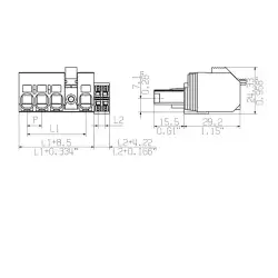 Weidmuller – BVF 7.62HP/04/180MF4 BCF/06R SN BK BX SO