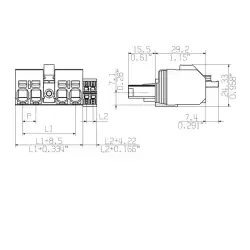 Weidmuller – BVFL 7.62HP/05/180MF3 BCF/04R SN BK BX