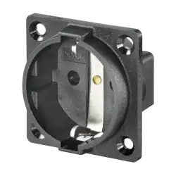 Weidmuller – Einbausteckdose schwarz