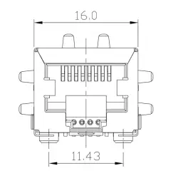 Weidmuller – RJ45M S1D DE4N RL
