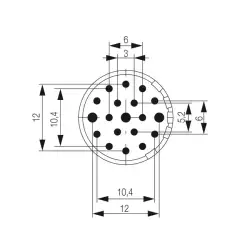 Weidmuller – SAI-M23-SE-19-F-PE
