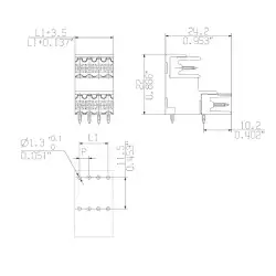 Weidmuller - SLD 3.50 V/28/90 3.2SN OR BX