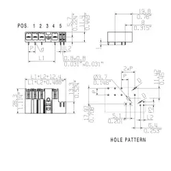 Weidmuller – SV 7.62HP/04/90MF4 SC/06R SN BK BX SO