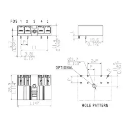 Weidmuller – SV 7.62HP/08/90MSF5 3.5SN BK BX