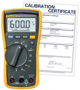 Fluke – Fluke 115-NIST True RMS Digital Multimeter,  includes Traceable Calibration Certificate