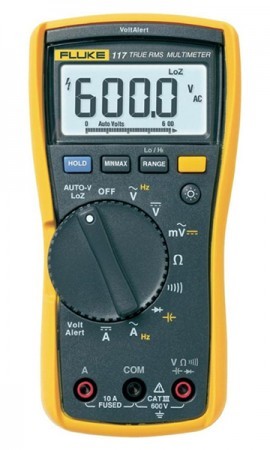Fluke – Fluke 117 CAL True-RMS Digital Multimeter for the electricians with calibration certificate traceable with data