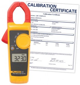 Fluke – Fluke 323-NIST True RMS Clamp Meter, 400 A, includes Traceable Calibration Certificate