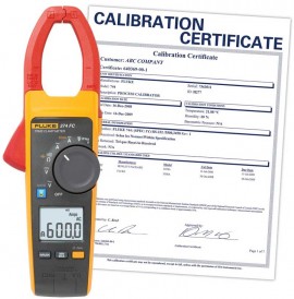 Fluke – Fluke 374 FC-NIST True RMS AC/DC Clamp Meter,  includes Traceable Calibration Certificate