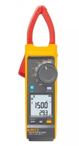 Fluke – Fluke 393FC True-rms Clamp Meter with iFlex, CAT III 1500 V, 1500 V DC/1000 V AC/ 999.9 A DC or AC