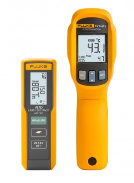 Fluke – Fluke 417D+62MAX+ KIT Laser Distance Meter/Infrared Thermometer Combo Kit
