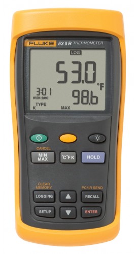 Fluke – Fluke 53-2-B Single Input Digital Thermometer with data logging