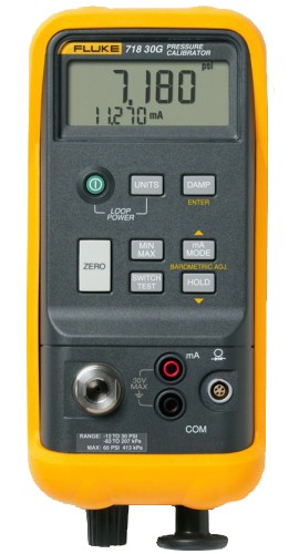 Fluke – Fluke 718-30US Pressure Calibrator with Pressure Vacuum Pump, -12 to 30 PSI